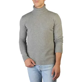 100% Cashmere - T-NECK-M - Grey