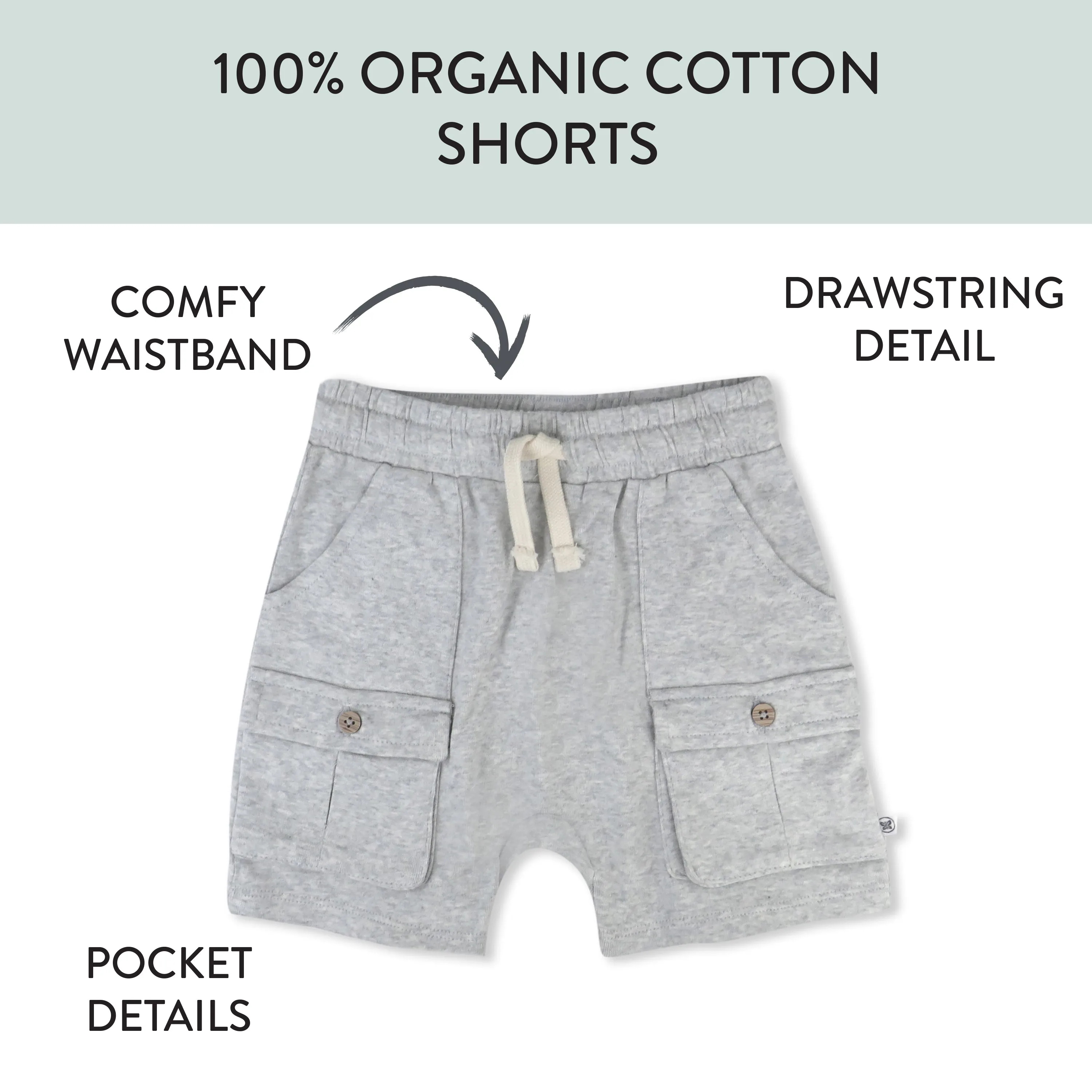 2-Pack Organic Cotton Short Set