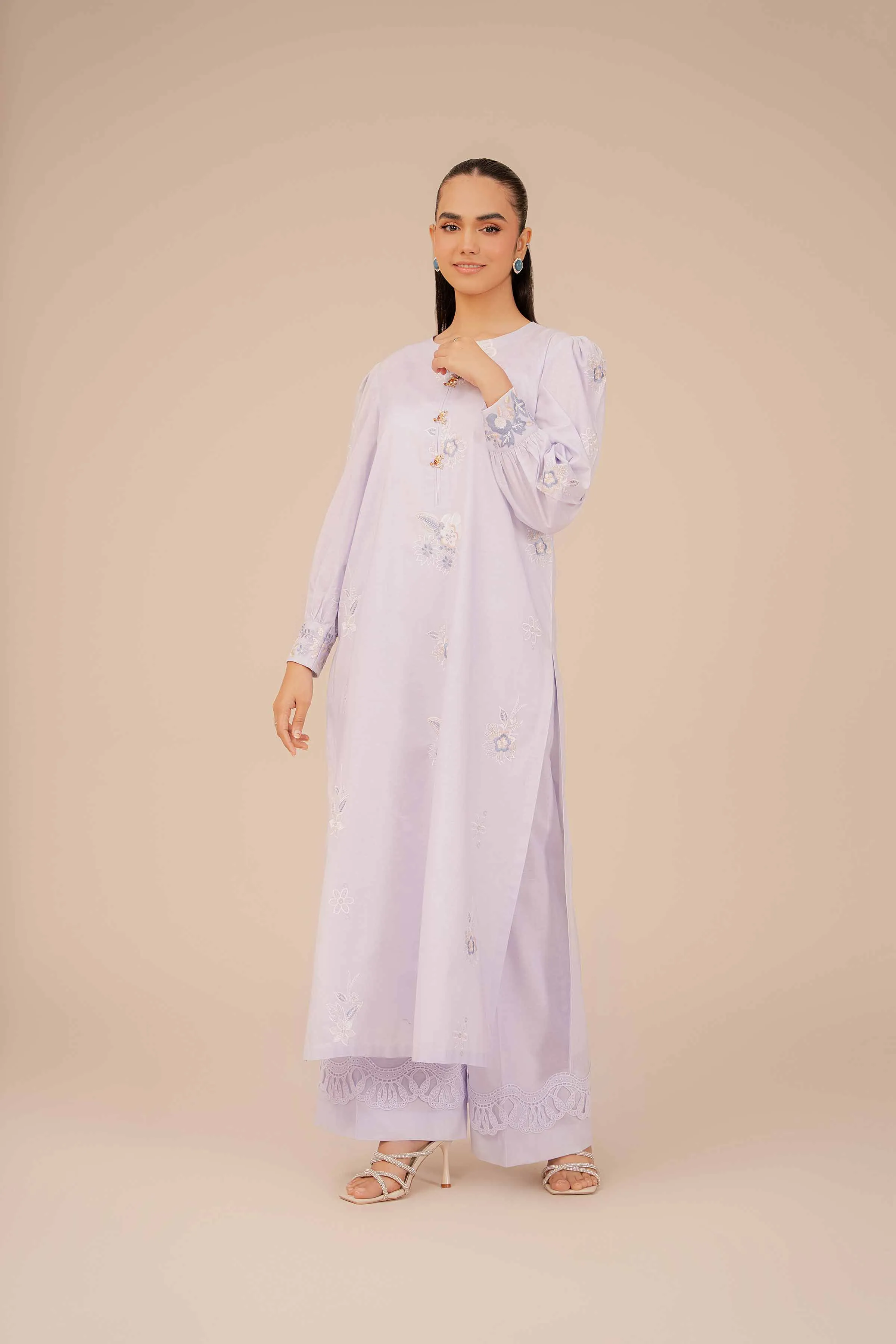 2 Piece - Dyed Embroidered Suit - 42401954