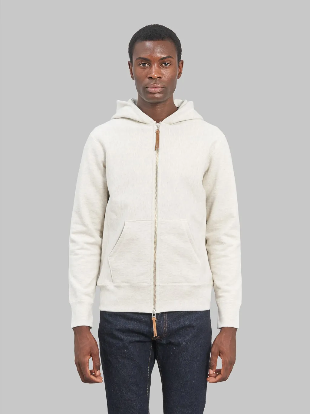 3sixteen Heavyweight Zip Hoody Oatmeal