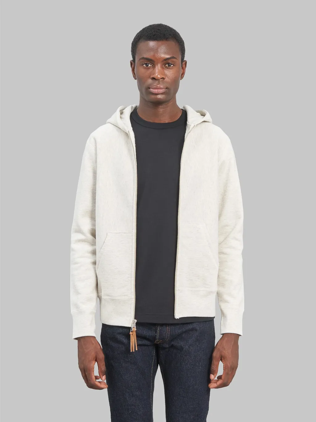 3sixteen Heavyweight Zip Hoody Oatmeal