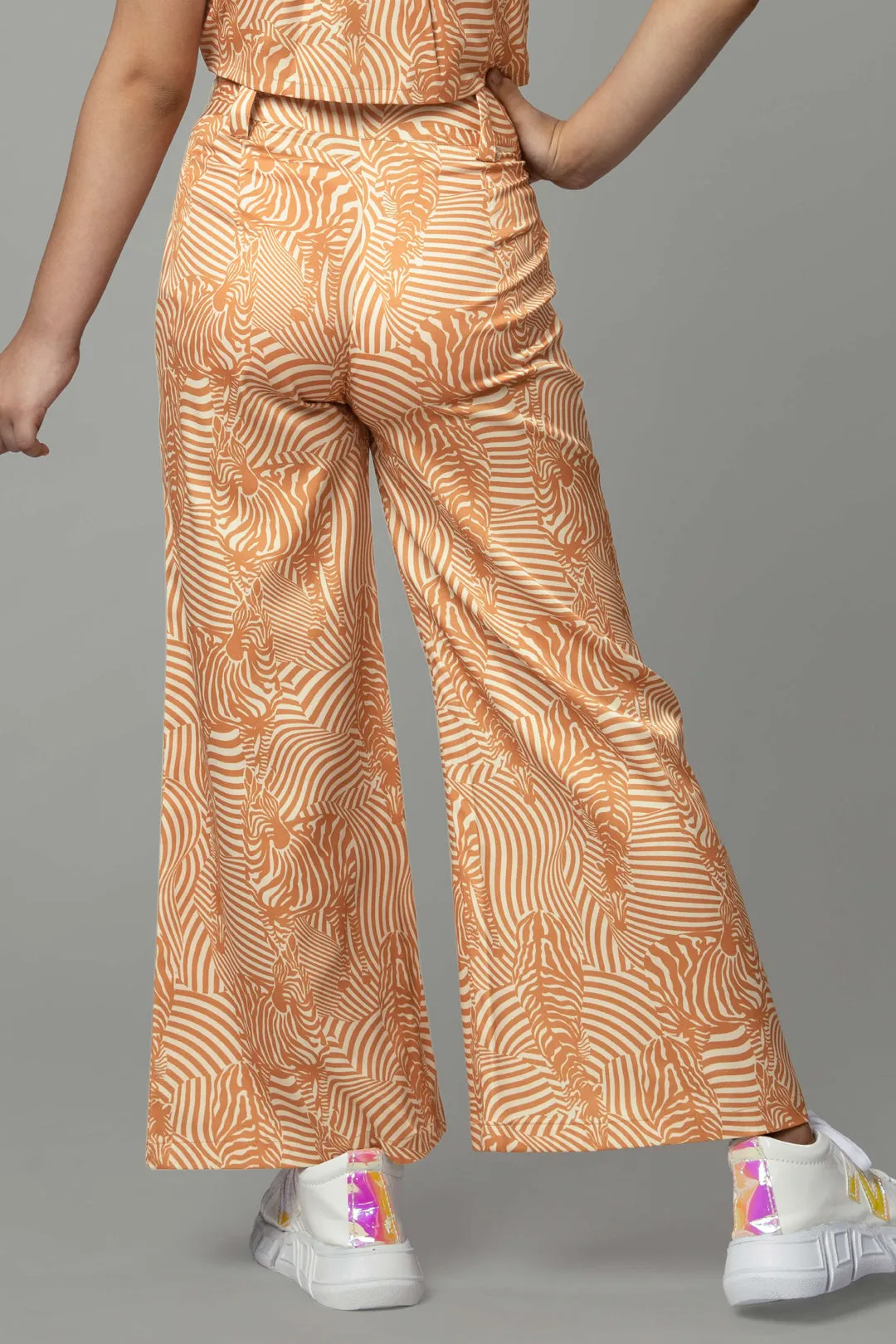 Abstract Flared Bottom For Girls