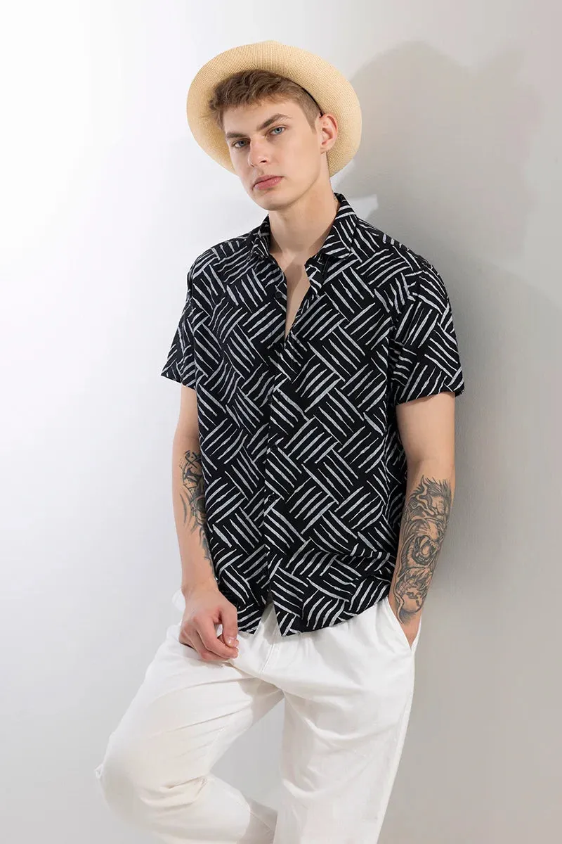 Absyss Black Abstract Shirt