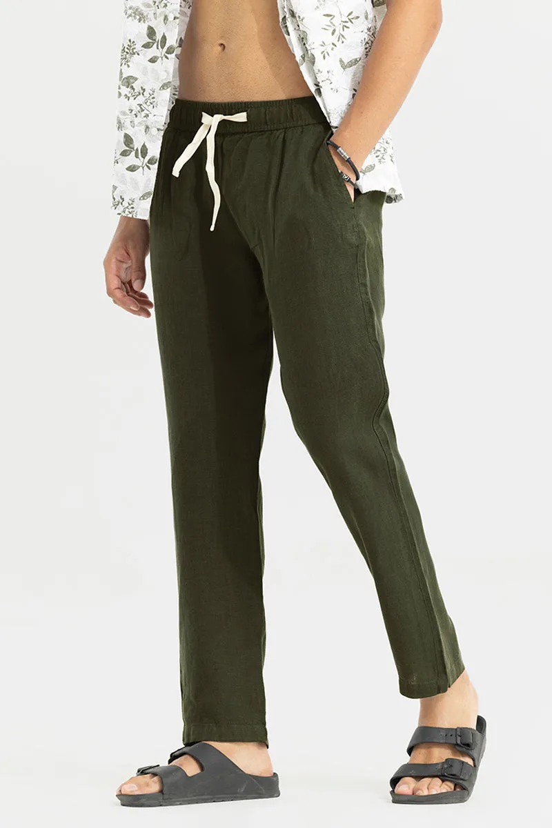 Ace Olive Linen Pant