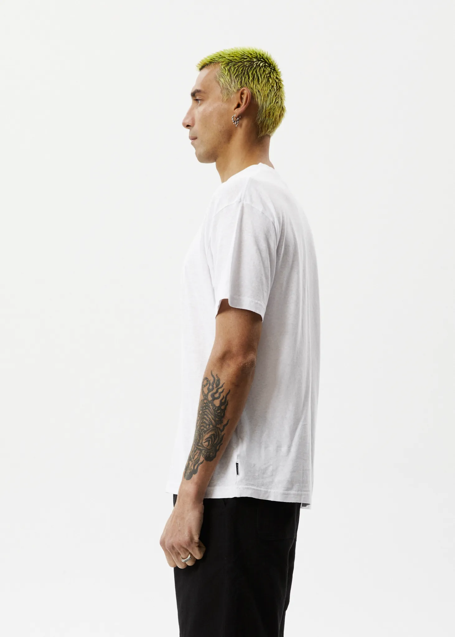 AFENDS Mens Staple - Boxy Fit Tee - White