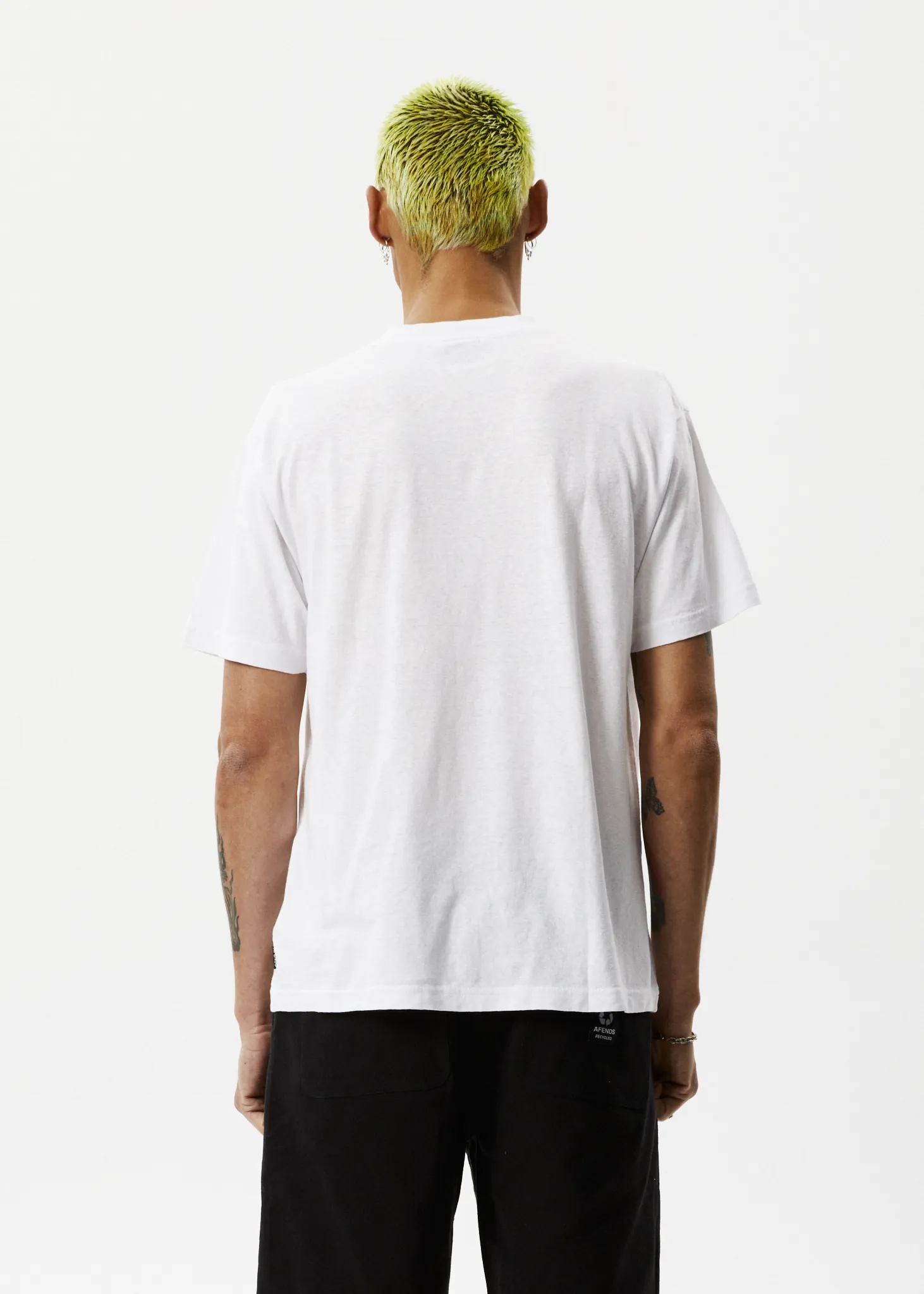 AFENDS Mens Staple - Boxy Fit Tee - White