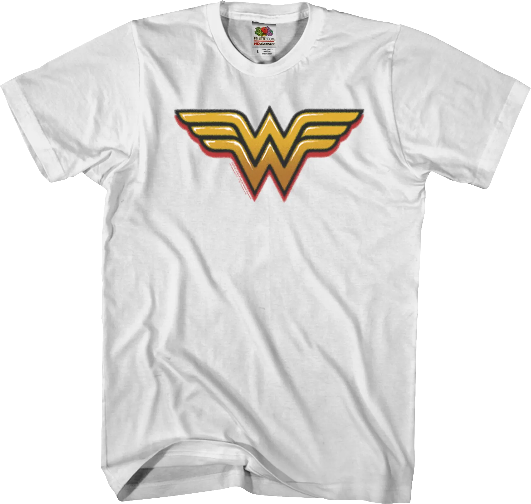 Airbrush Wonder Woman Logo DC Comics T-Shirt