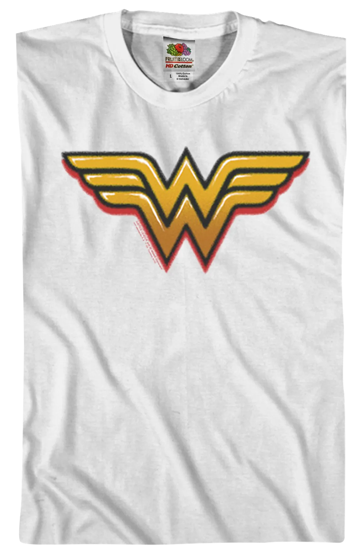 Airbrush Wonder Woman Logo DC Comics T-Shirt