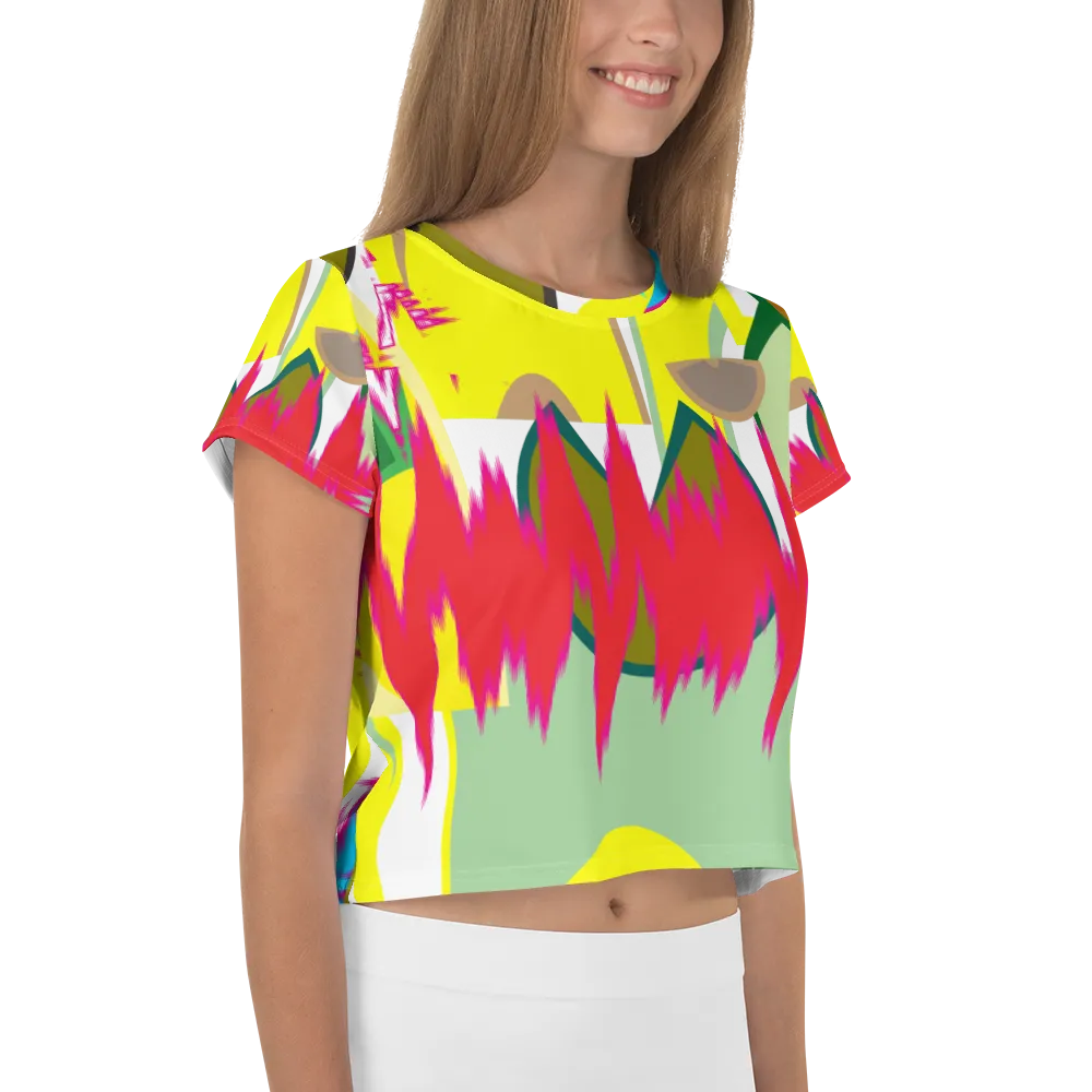 All-Over Print Crop Tee