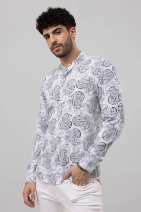 Ancient Paisley Grey Shirt