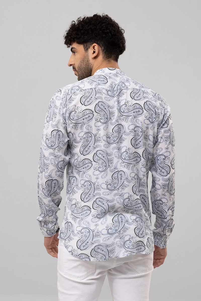 Ancient Paisley Grey Shirt