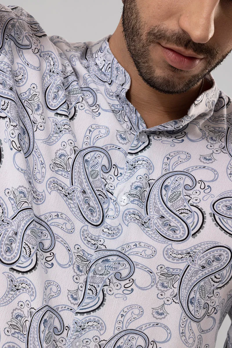 Ancient Paisley Grey Shirt