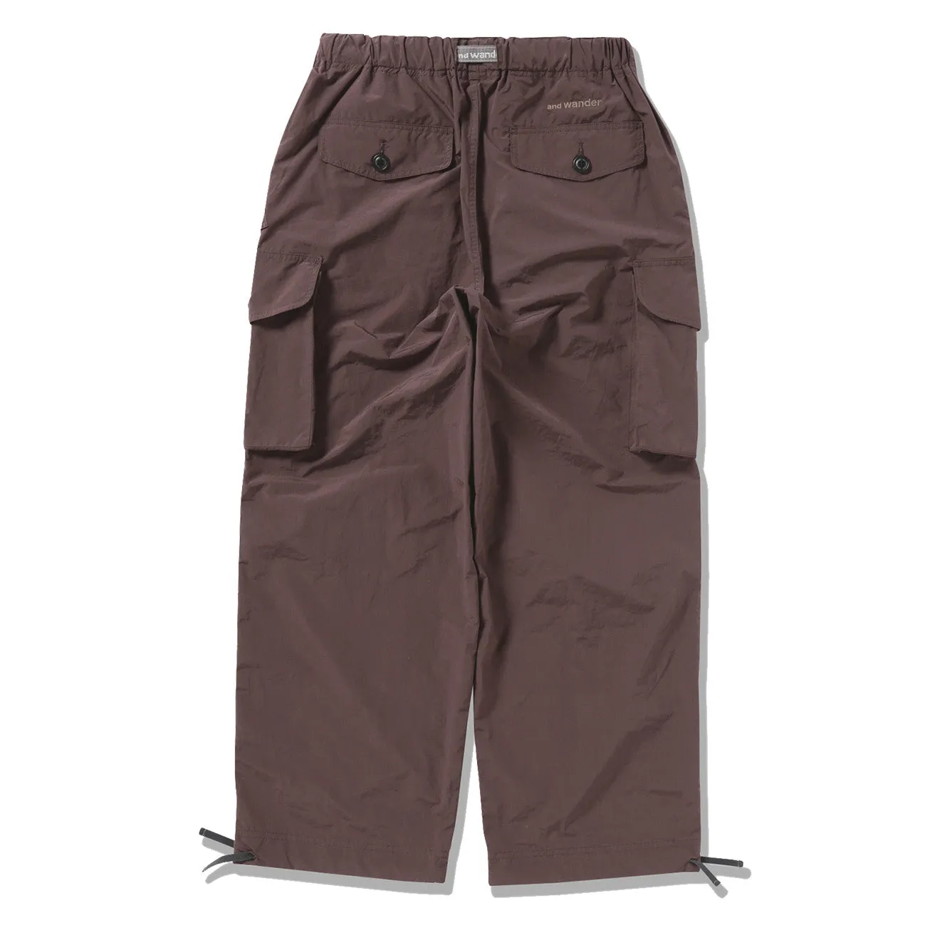 And Wander Oversized Cargo Pants Brown