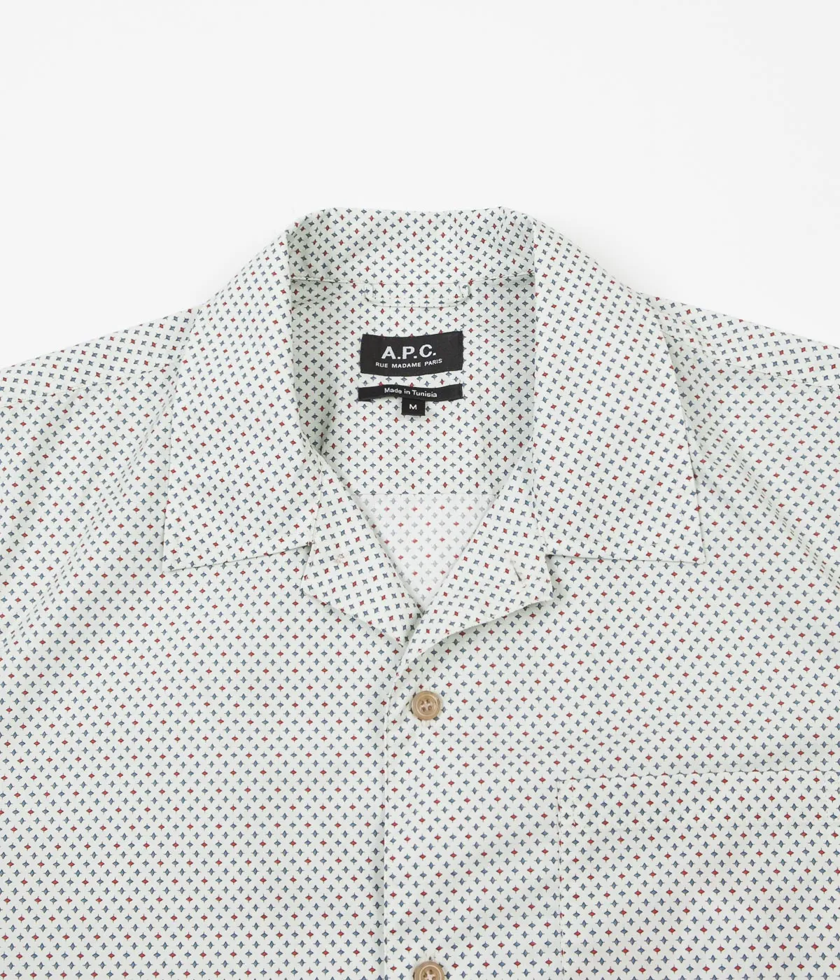 A.P.C. Michael Short Sleeve Shirt - Egg Shell