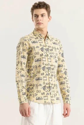 Arti Yellow Geometric Shirt