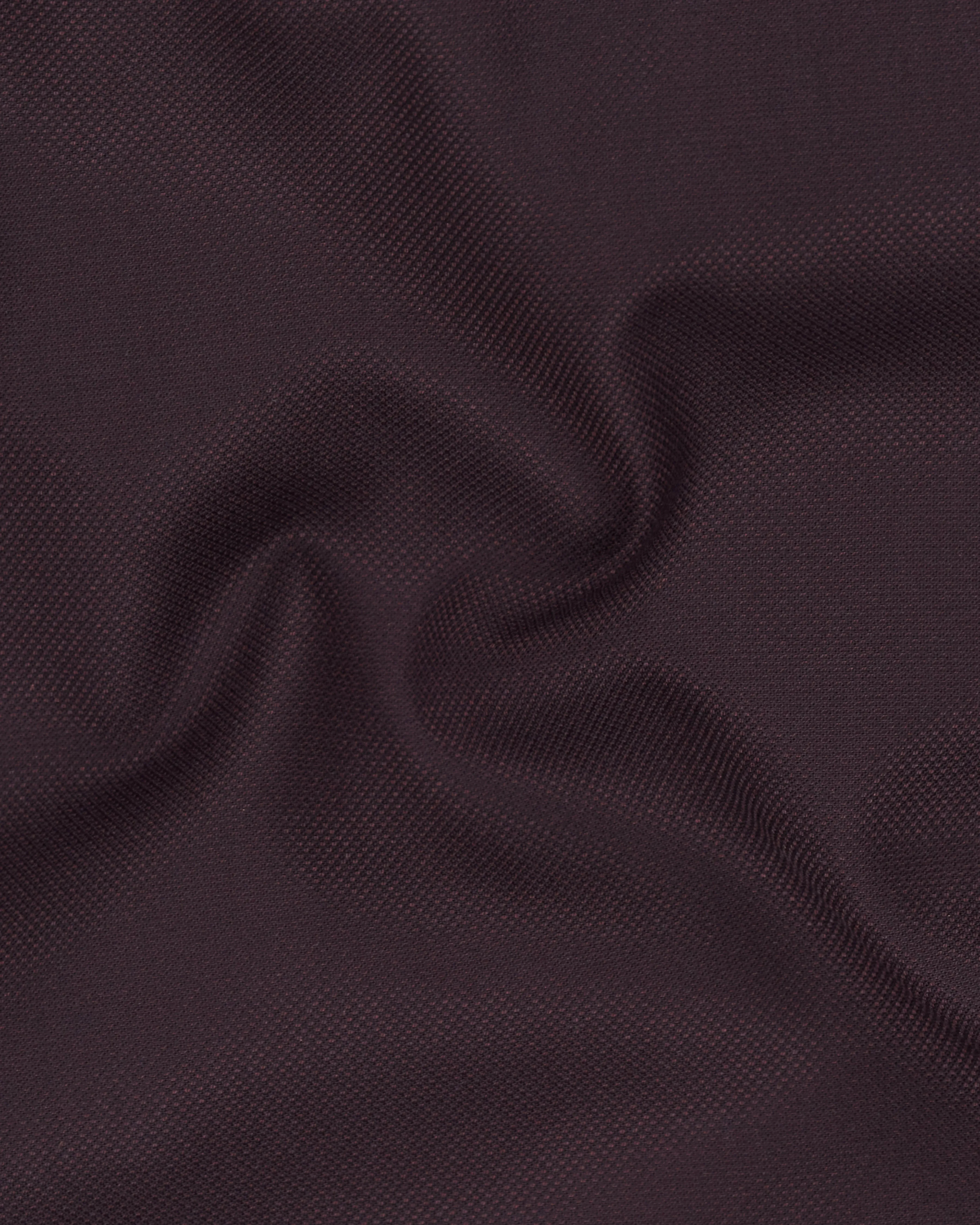 Aubergine Maroon Textured Pant