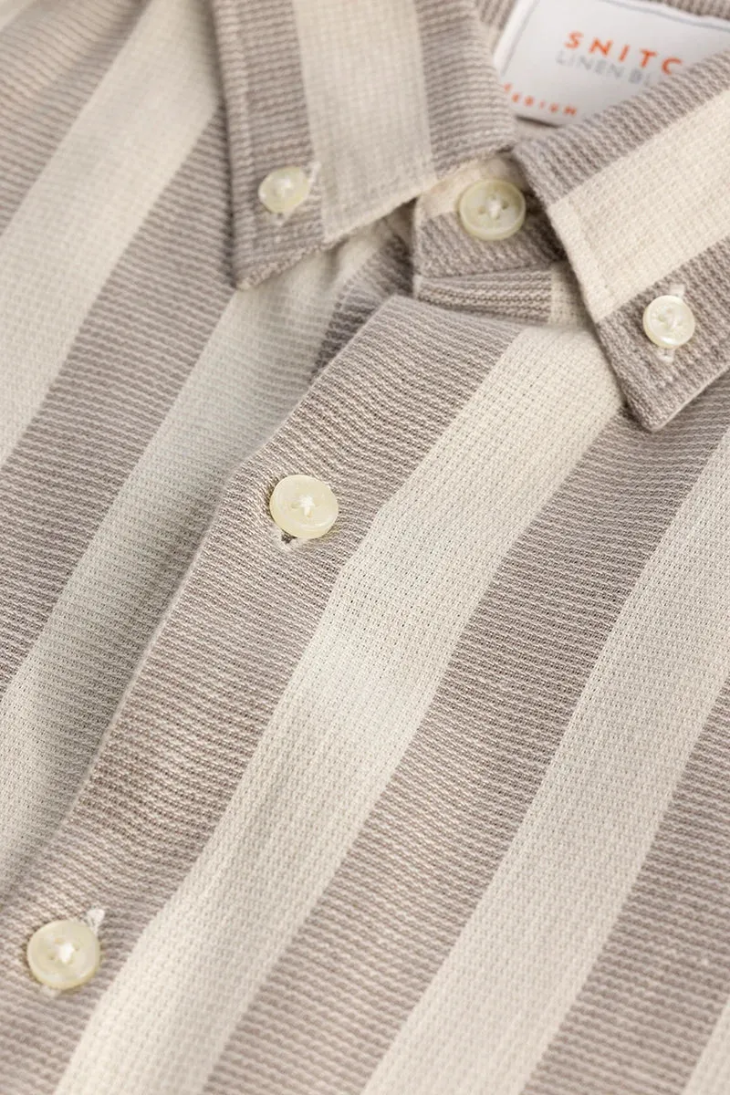 Aurora Grey Stripe Shirt