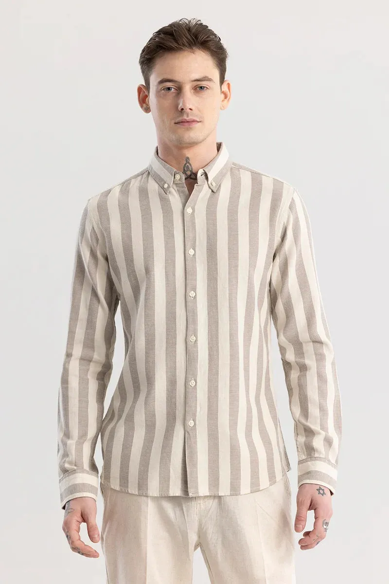 Aurora Grey Stripe Shirt