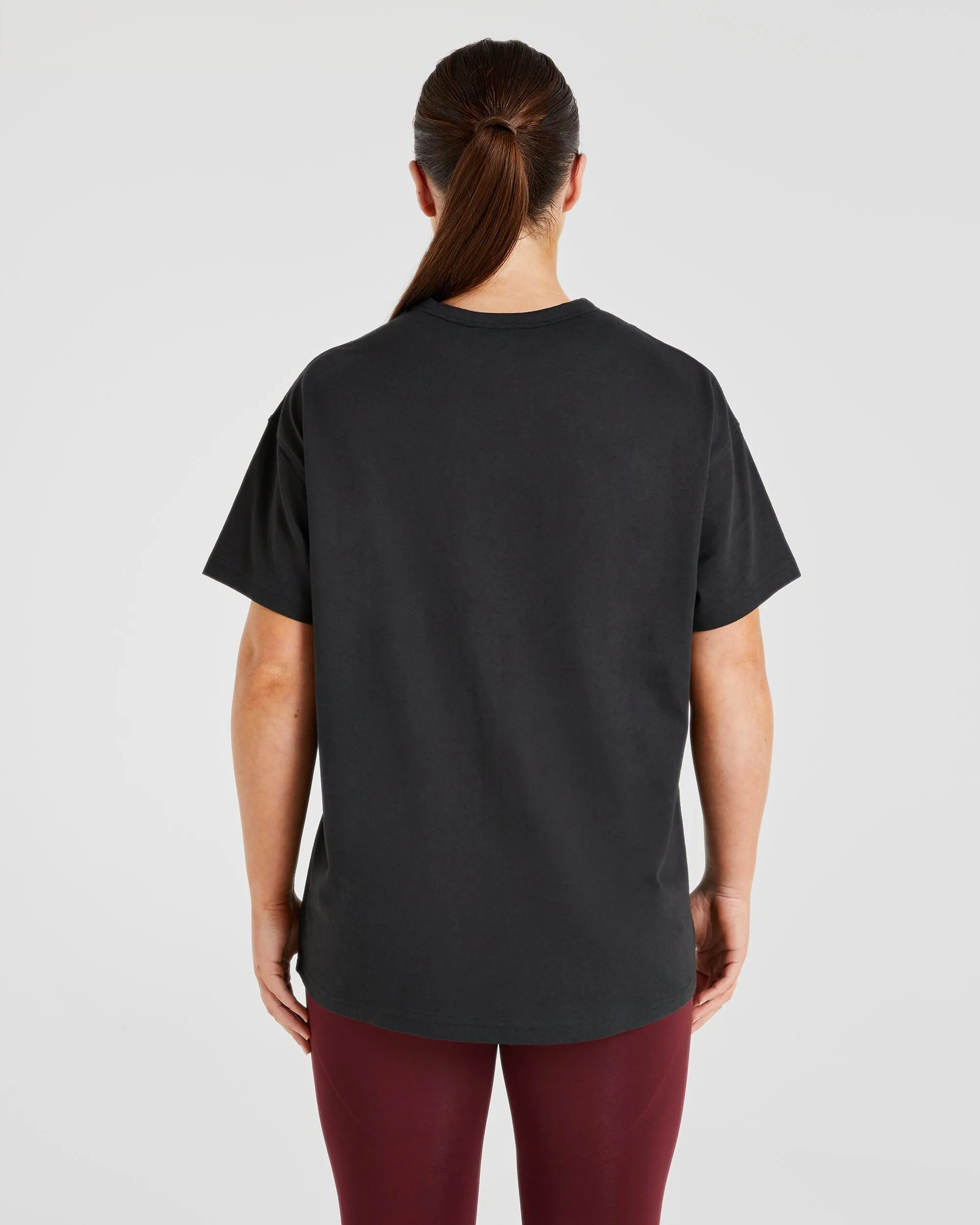 AYBL Script Oversized T Shirt - Black