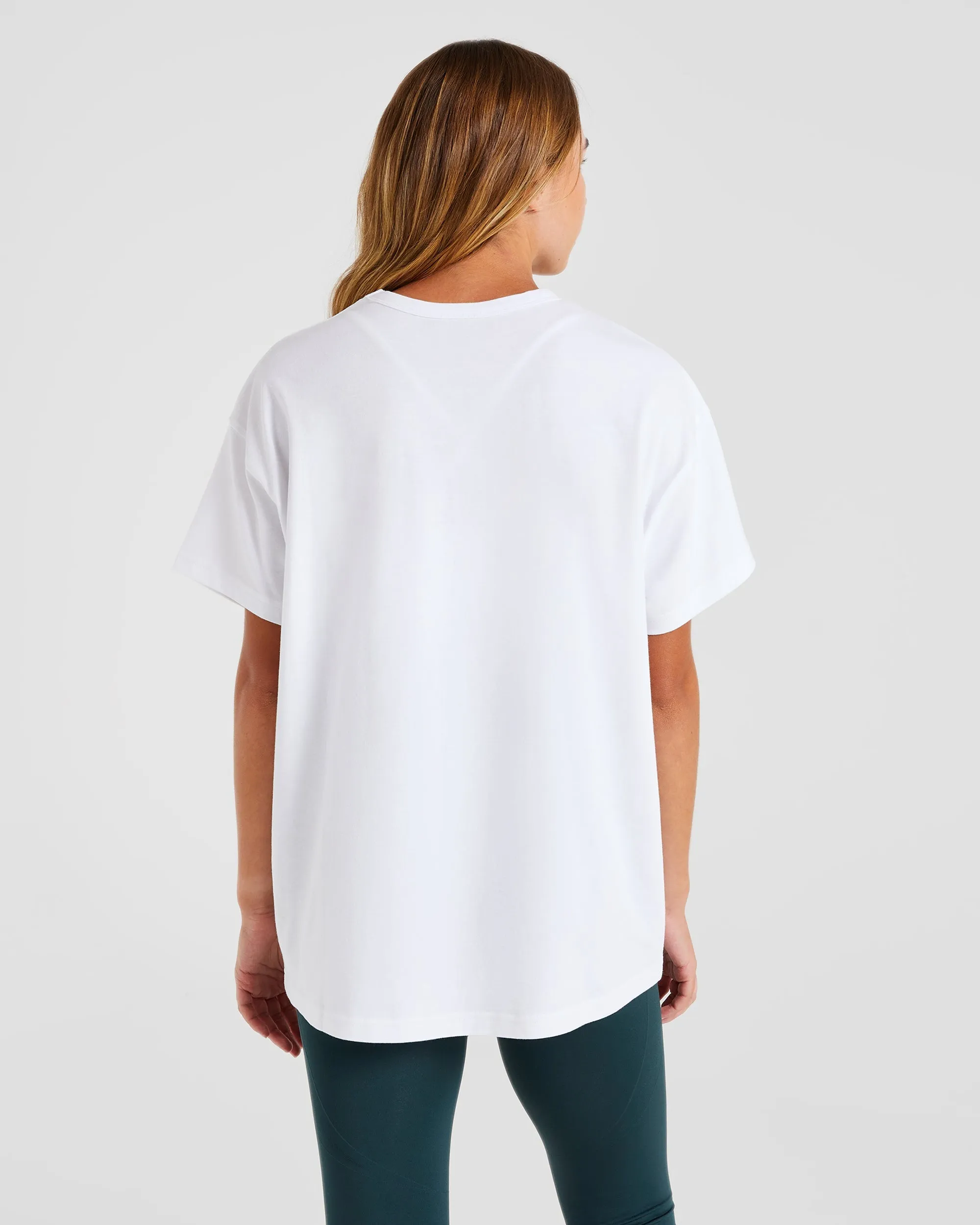 AYBL Script Oversized T Shirt - White