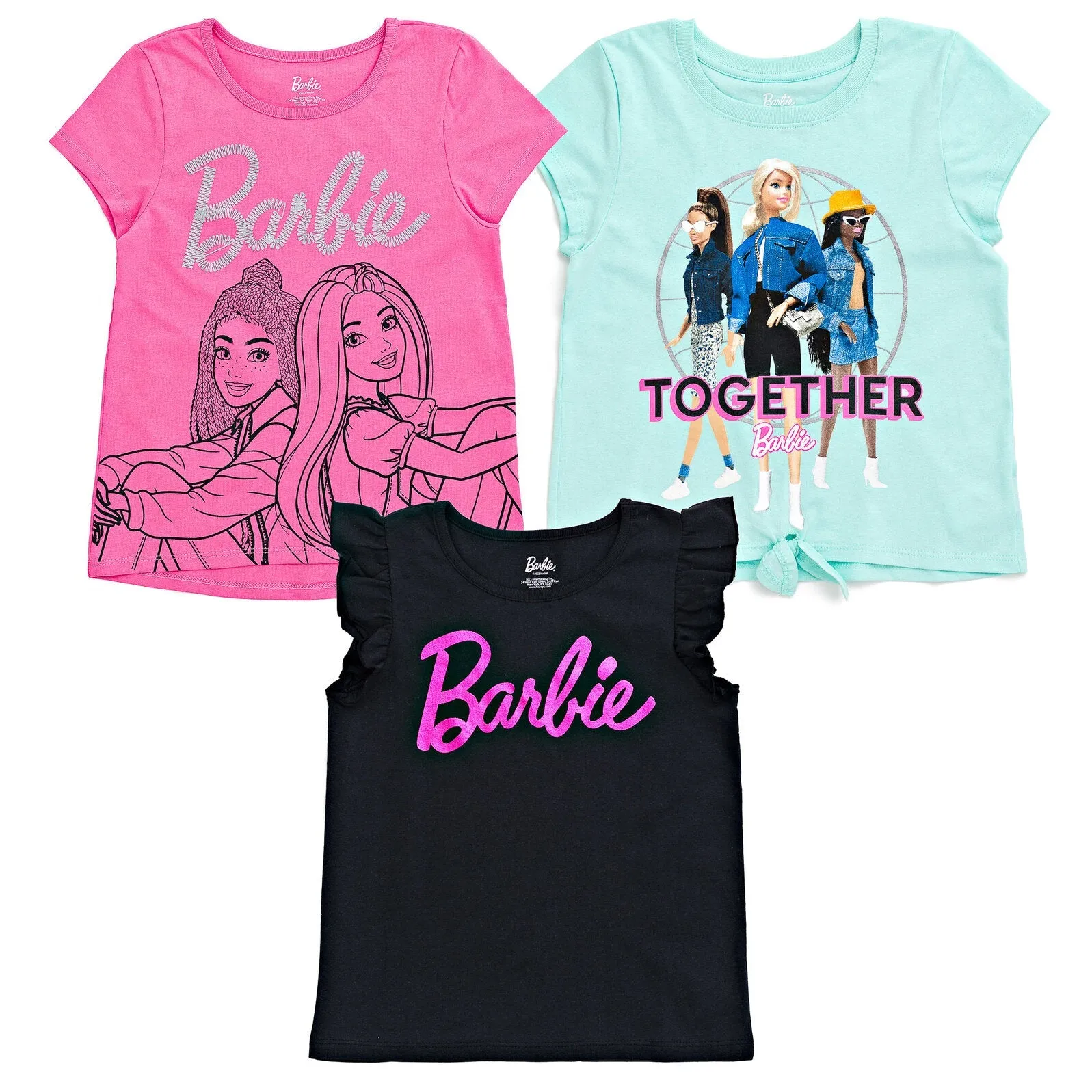 Barbie 3 Pack T-Shirts