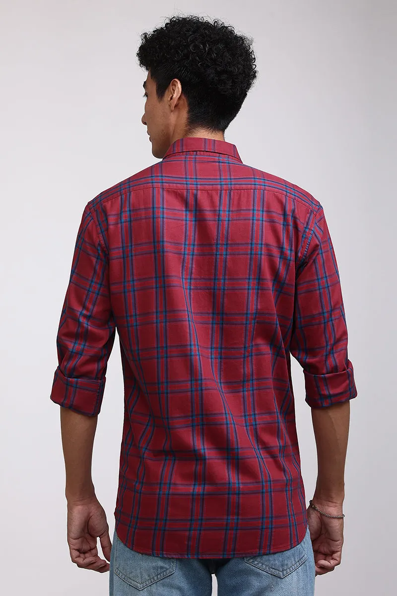 Basic Checks Red Shirt