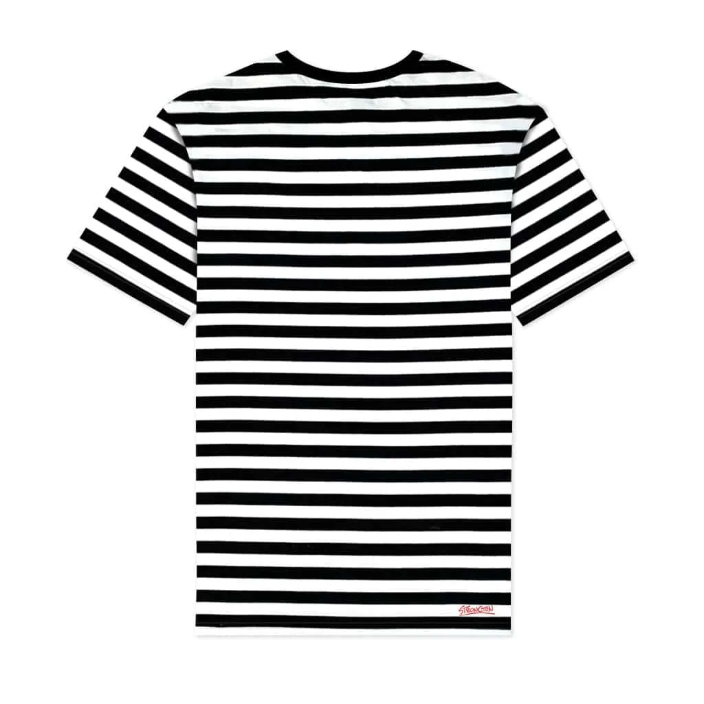 Basic Stitch T-Shirt (BW Stripes)