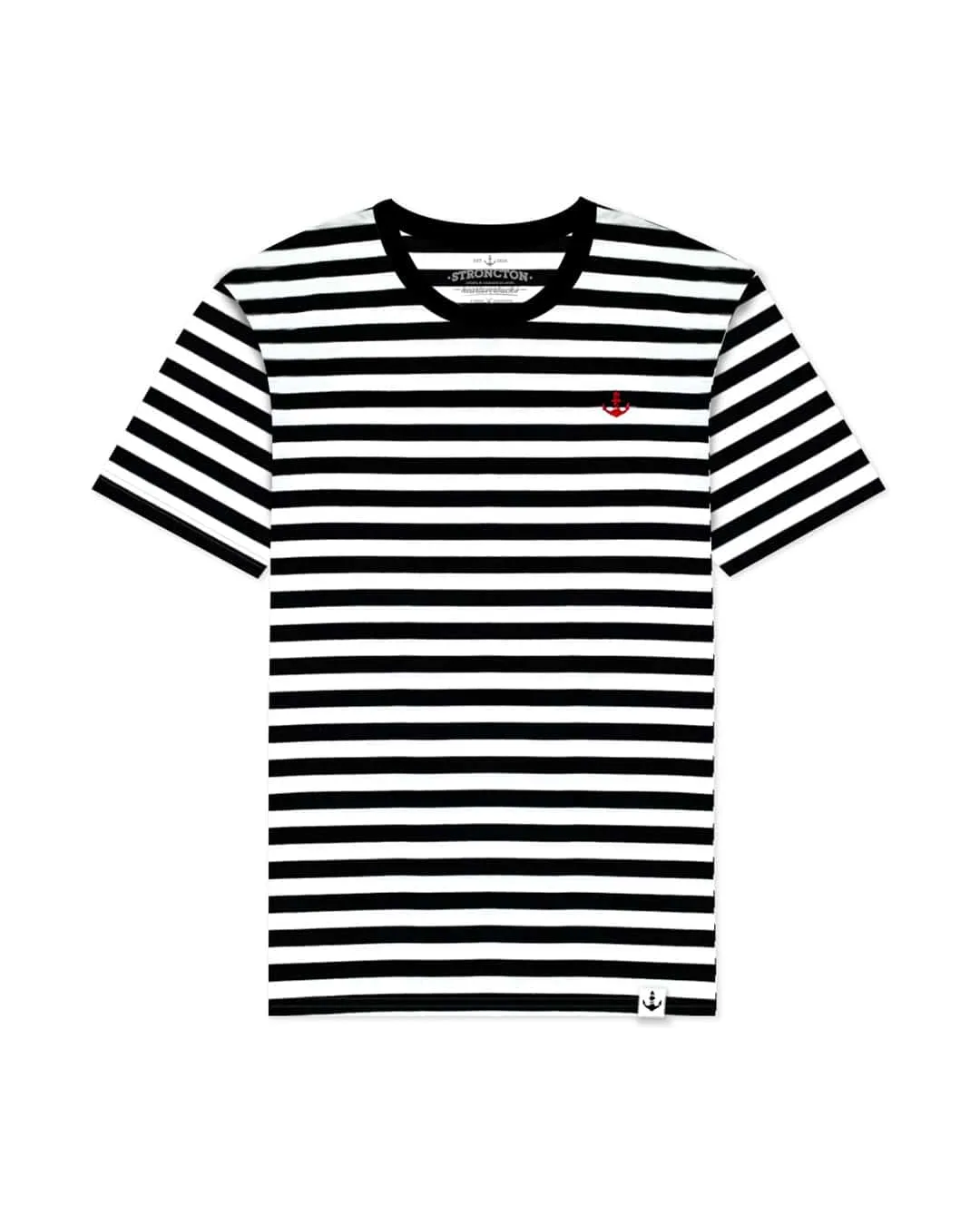 Basic Stitch T-Shirt (BW Stripes)