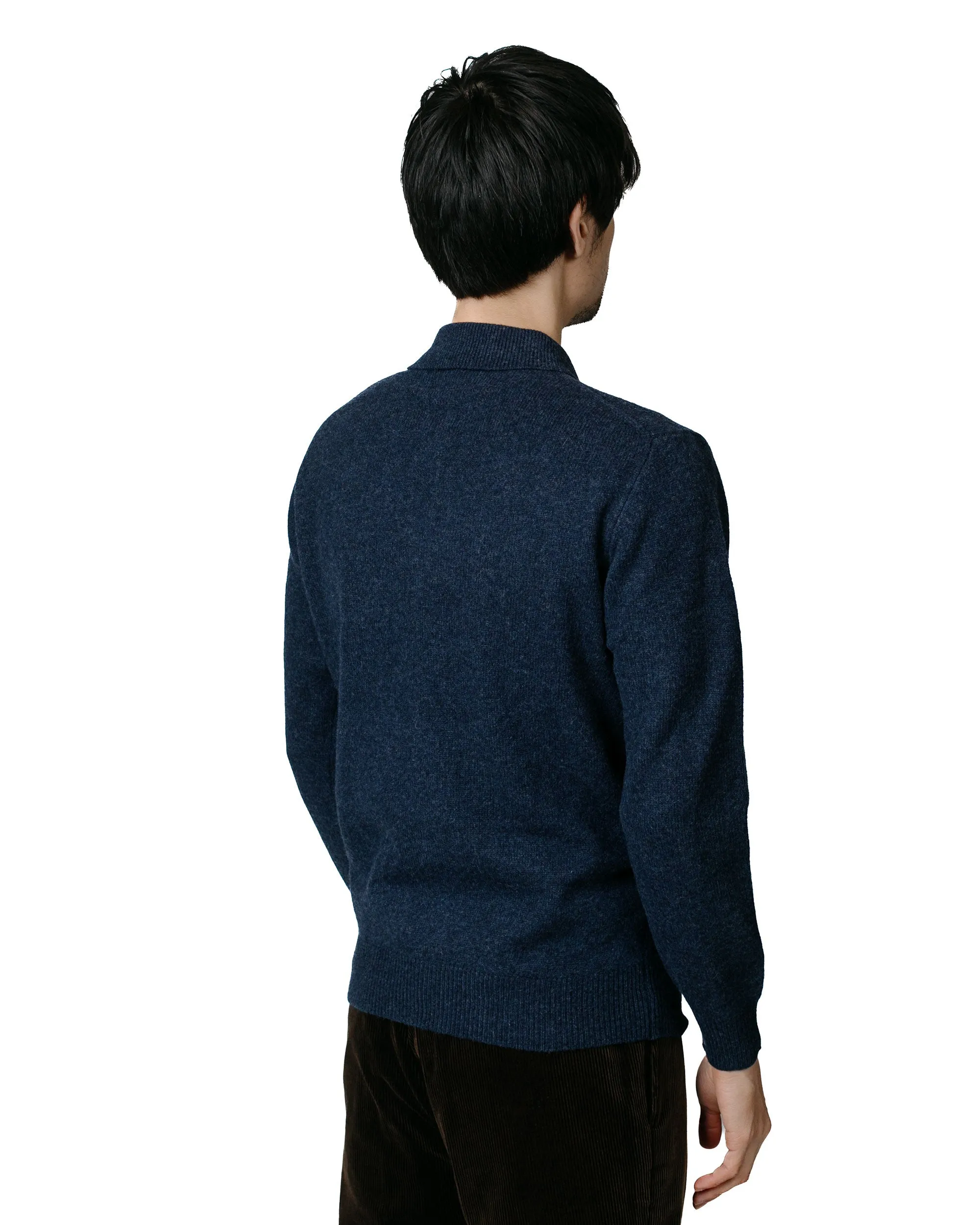 Beams Plus Knit Polo 9G Navy