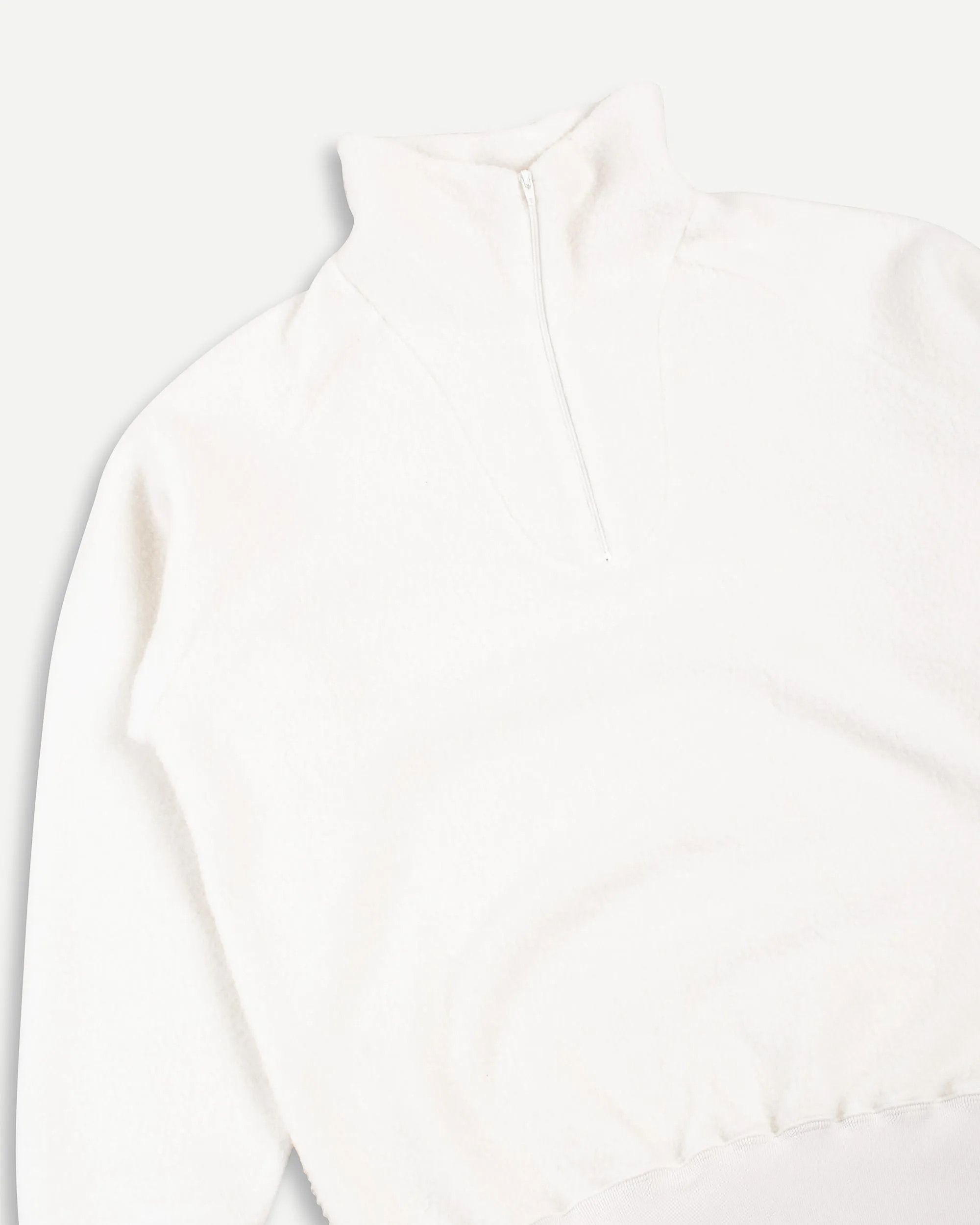 Beams Plus MIL Half Zip Fleece Off White