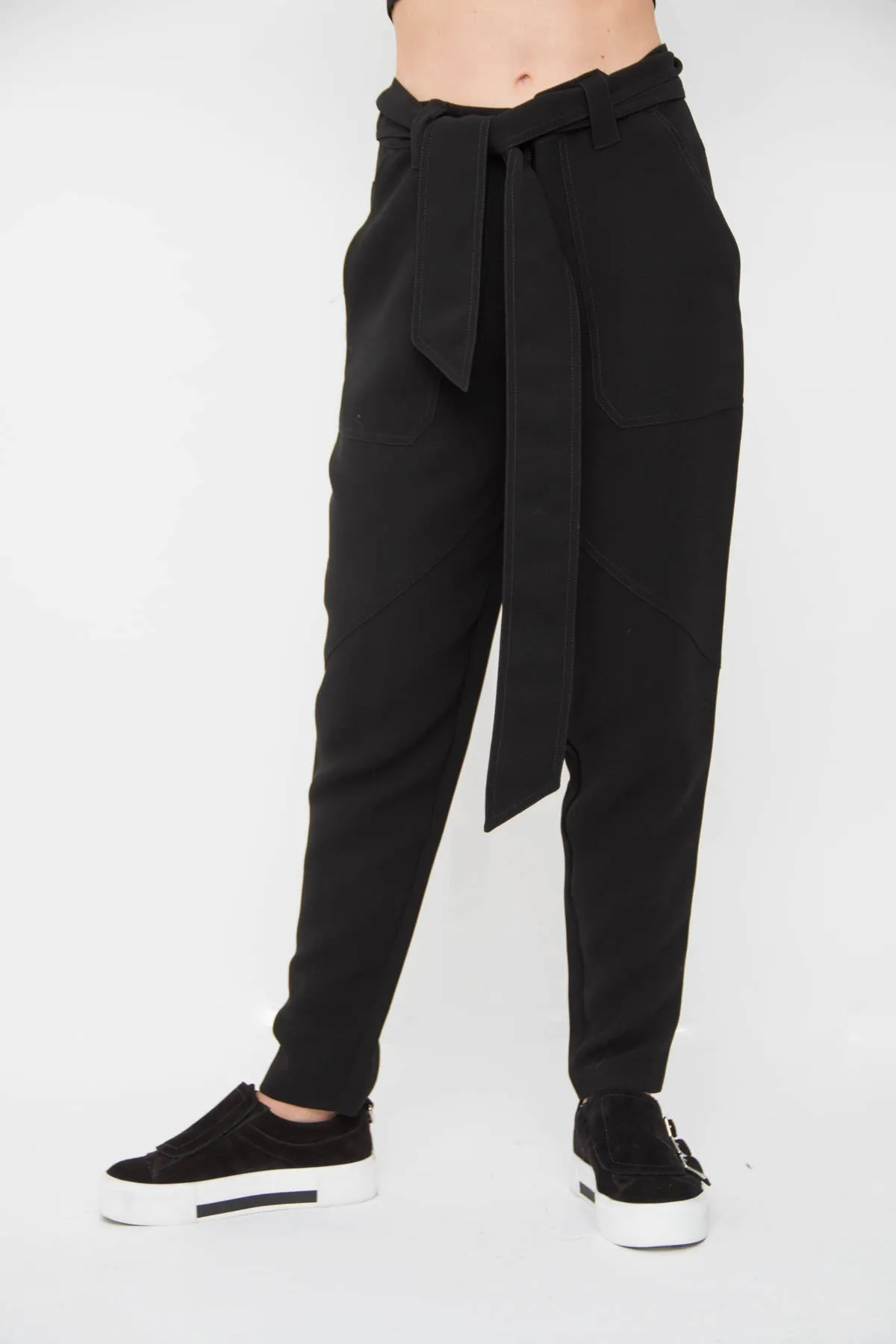 BELTED TROUSERS