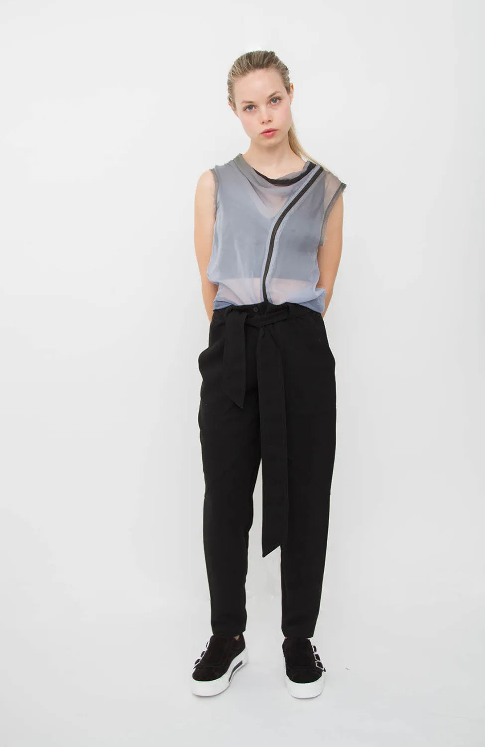 BELTED TROUSERS