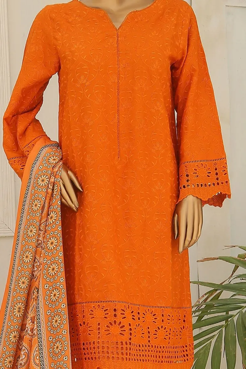 Bin Saeed Embroidered Dhanak 3 Piece Suit BIN124