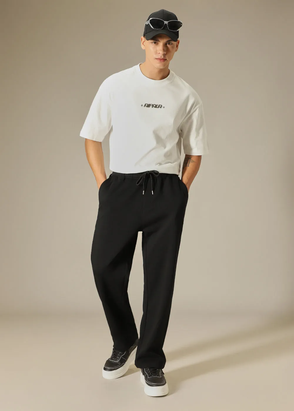 Black Loose Fit Trouser