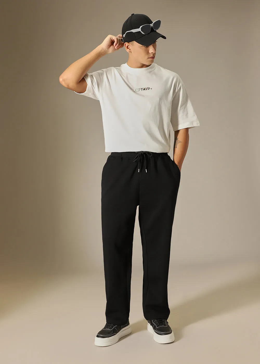 Black Loose Fit Trouser