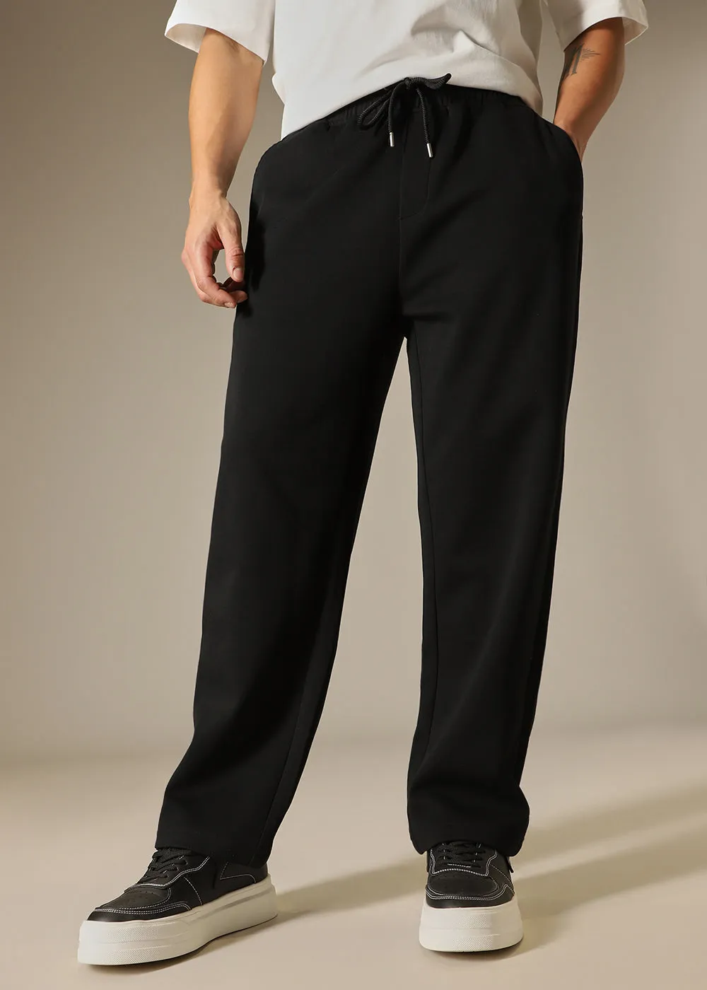 Black Loose Fit Trouser