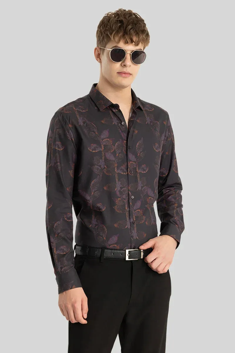 Black Printed Shirt