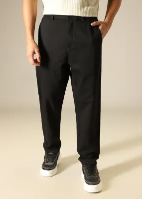 Black Regular Fit Trouser