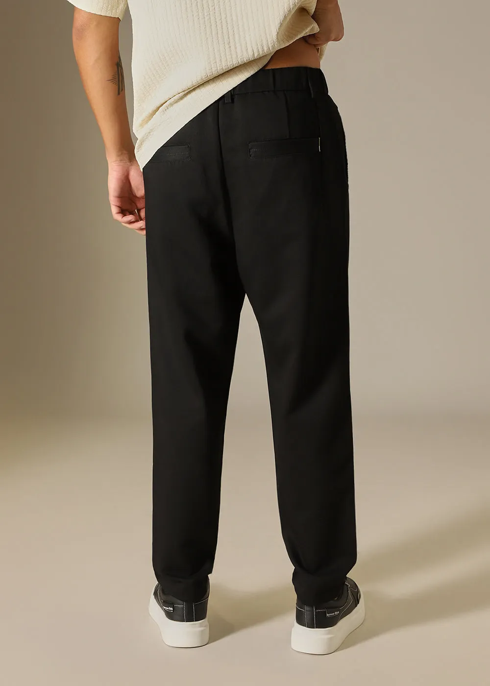 Black Regular Fit Trouser