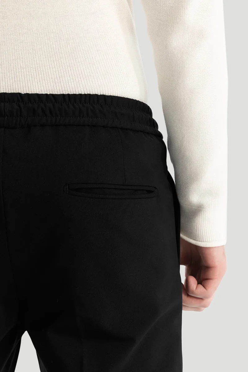 Black Relaxed Fit Trousers