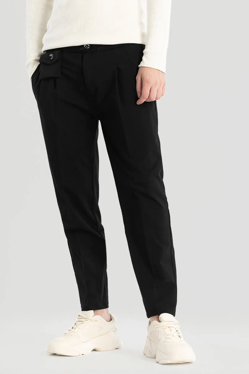 Black Relaxed Fit Trousers