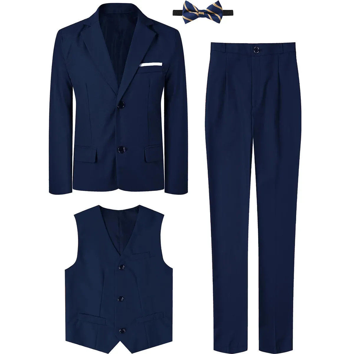 Boy 7-12Y Blue Wedding Formal Gentleman 3pc Sets