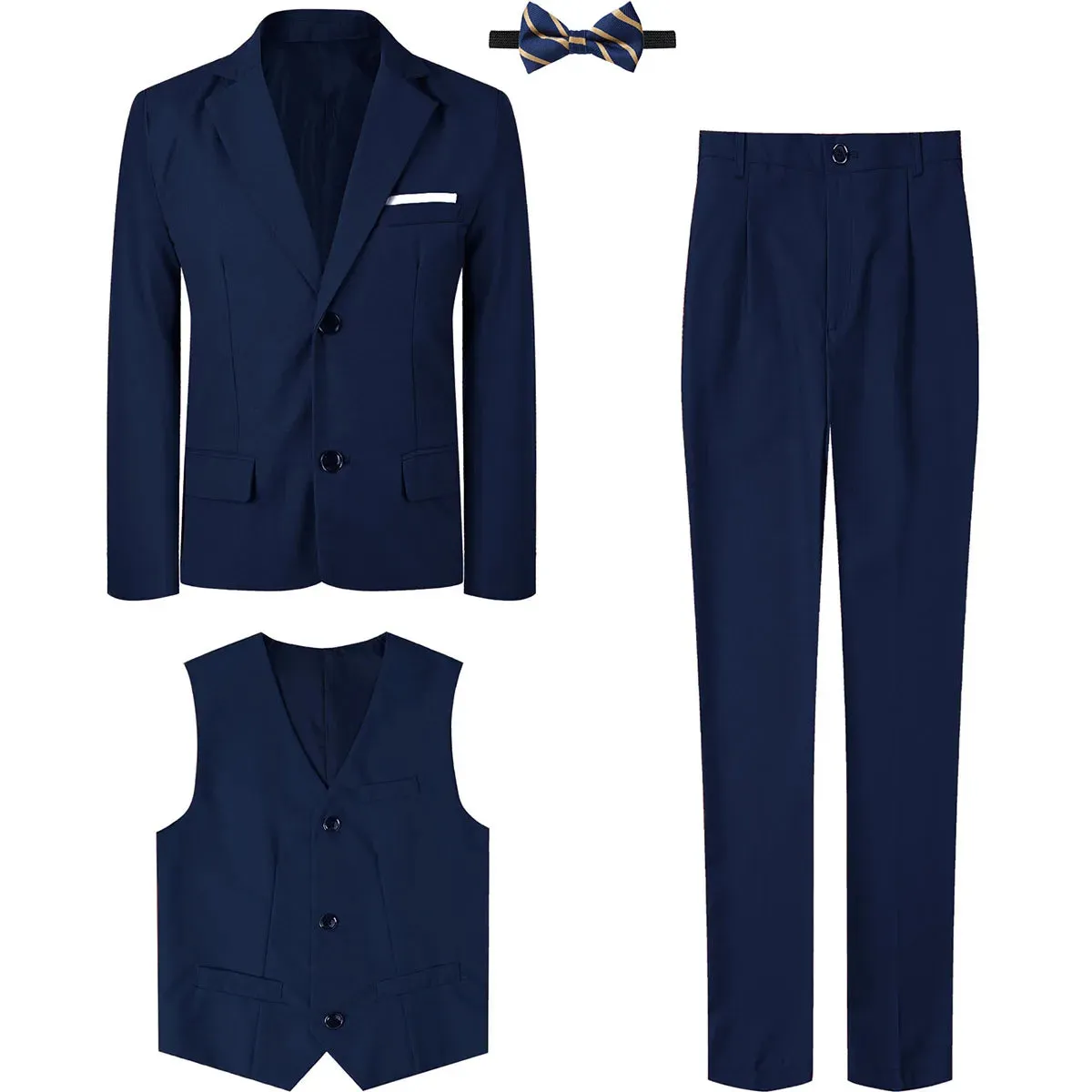 Boy 7-12Y Blue Wedding Formal Gentleman 3pc Sets