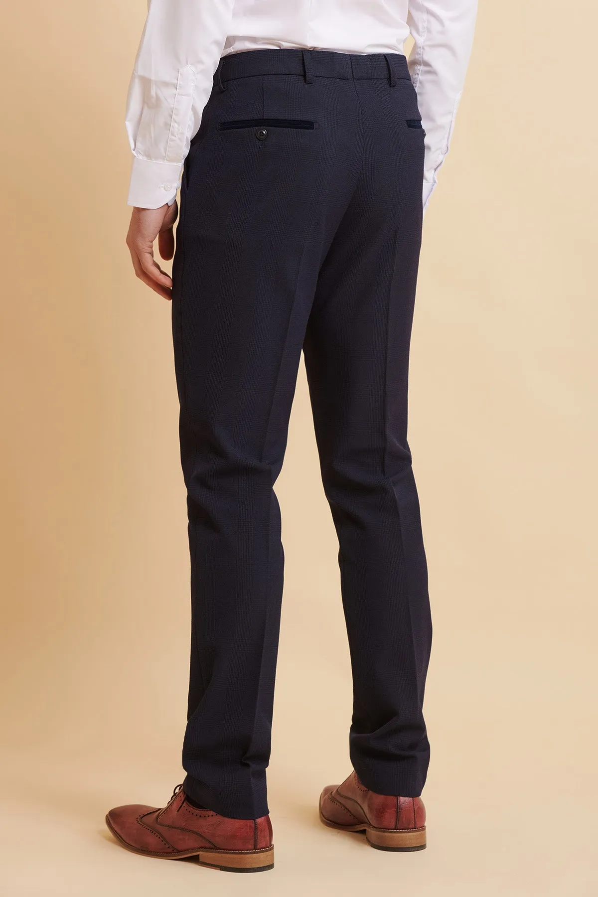 BROMLEY - Navy Double Breasted Two Piece Suit