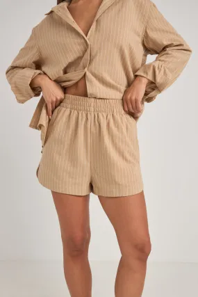 Byron Striped Short Natural