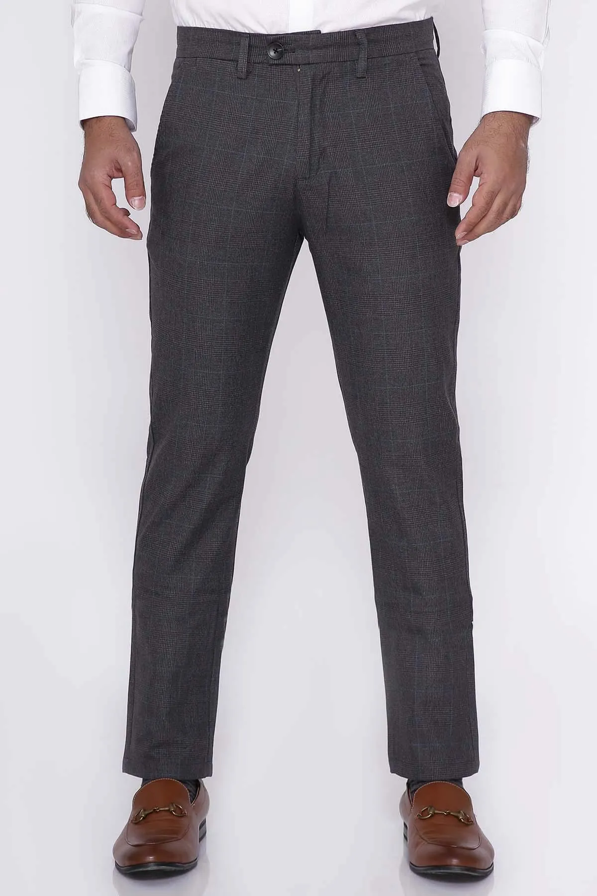 C PANT CROSS POCKET SLIM FIT DARK GREY