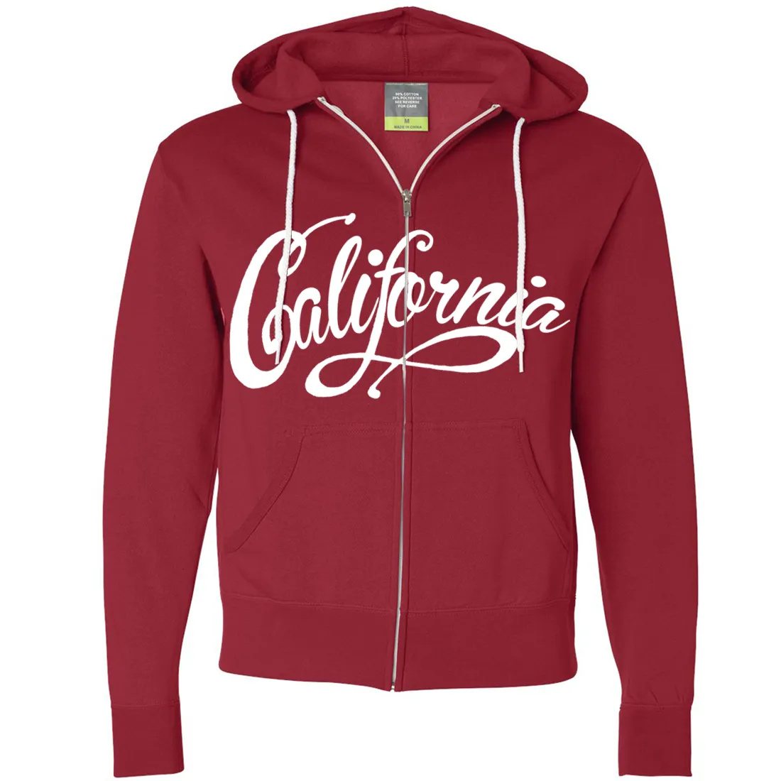 California Beach Script Zip-Up Hoodie