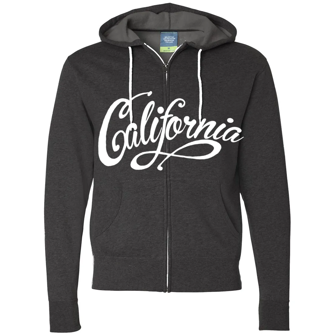 California Beach Script Zip-Up Hoodie