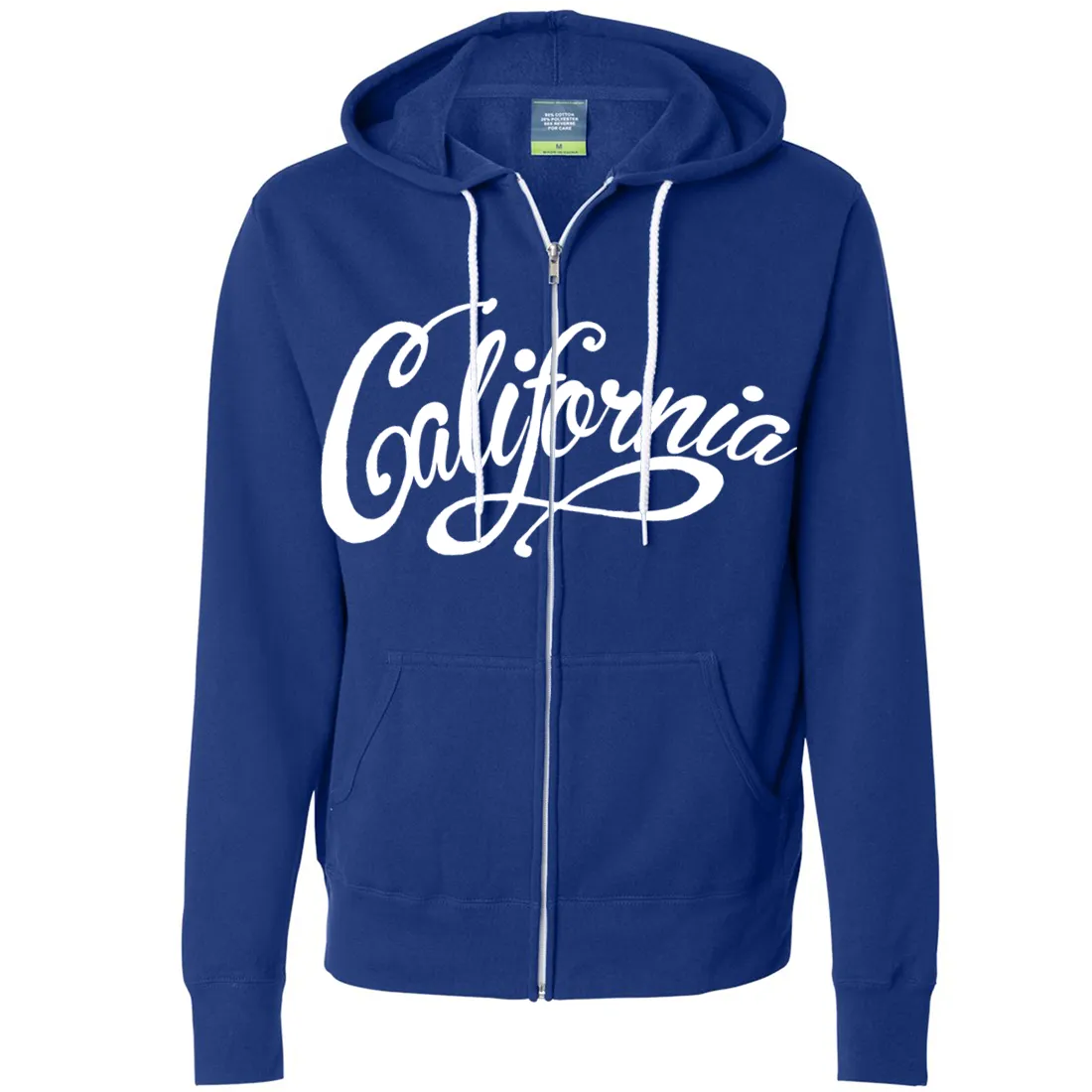 California Beach Script Zip-Up Hoodie