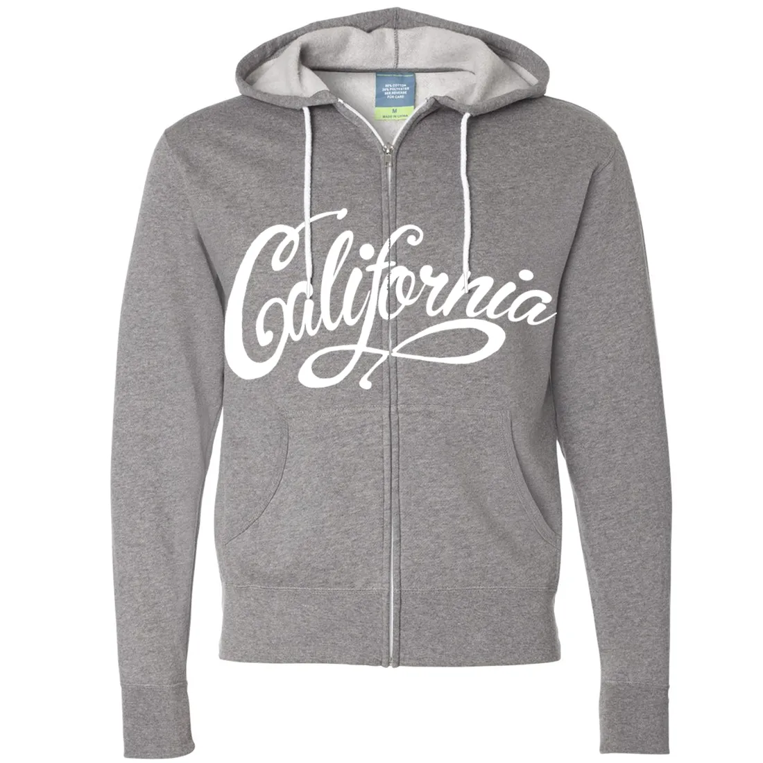 California Beach Script Zip-Up Hoodie